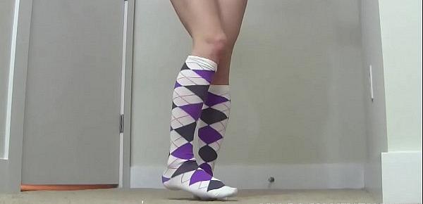  I think these sexy new rainbow knee highs will get you hard JOI